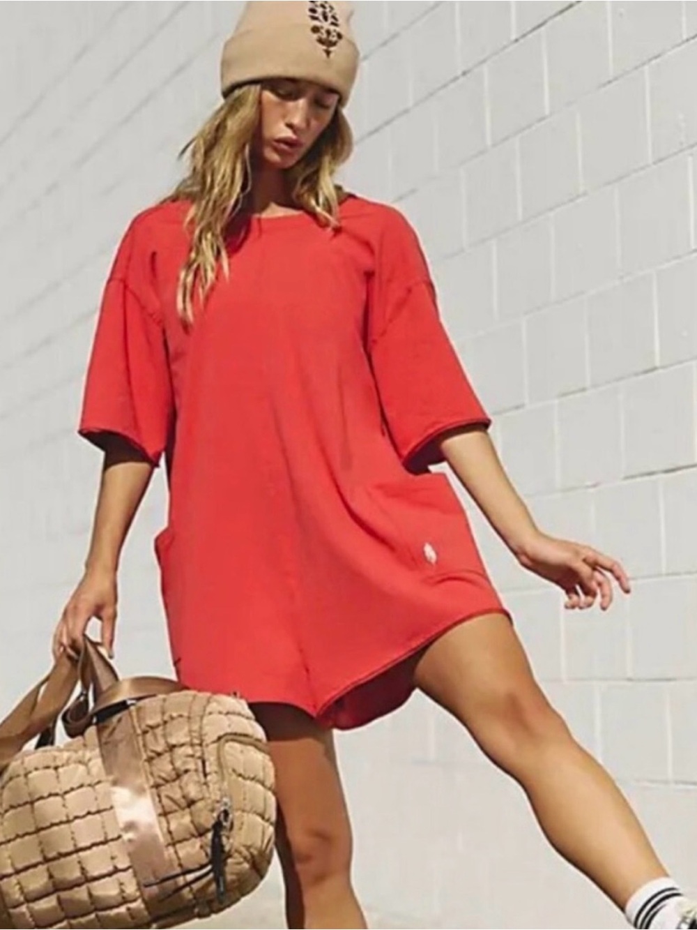 Free People Hot Shot Tee Romper
